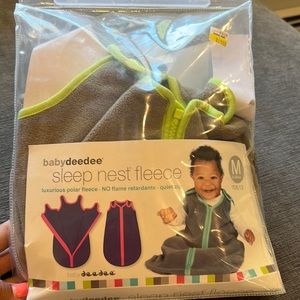 Fleece Sleep Sack. Size 6-18mo. Never used. Zip up and button straps.